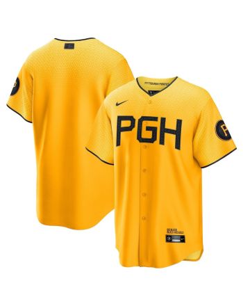 Pittsburgh Pirates 2023 City Connect Men Jersey - Gold