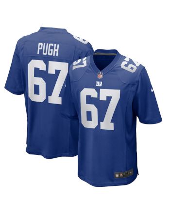 Justin Pugh 67 New York Giants Men Game Jersey - Royal