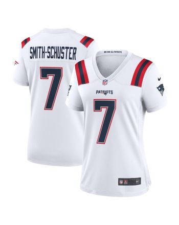 JuJu Smith-Schuster 7 New England Patriots Women's Game Player Jersey - White