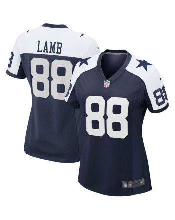 CeeDee Lamb 88 Dallas Cowboys Women's Alternate Game Team Jersey - Navy