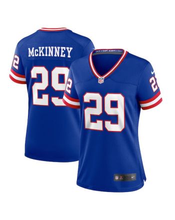 Xavier McKinney 29 New York Giants Women Classic Game Jersey - Royal