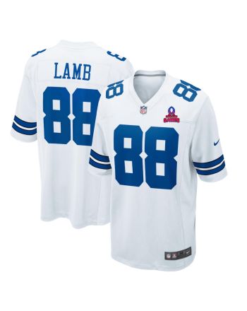 CeeDee Lamb 88 Dallas Cowboys 2024 Pro Bowl Patch Game Men Jersey - White