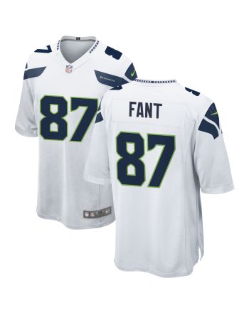 Seattle Seahawks Noah Fant 87 Game Jersey - White Jersey