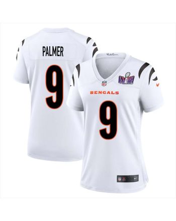 Carson Palmer 9 Cincinnati Bengals Super Bowl LVIII Women Away Limited Jersey - White