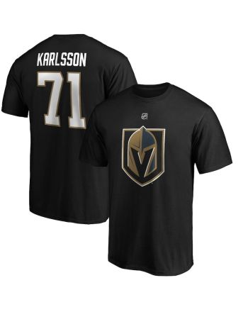 William Karlsson 71 Vegas Golden Knights Stack T-Shirt - Black