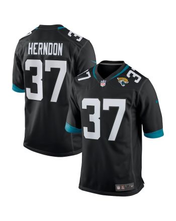 Tre Herndon 37 Jacksonville Jaguars Men's Game Jersey - Black