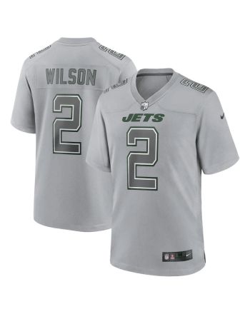 Zach Wilson 2 New York Jets Men Atmosphere Fashion Game Jersey - Gray