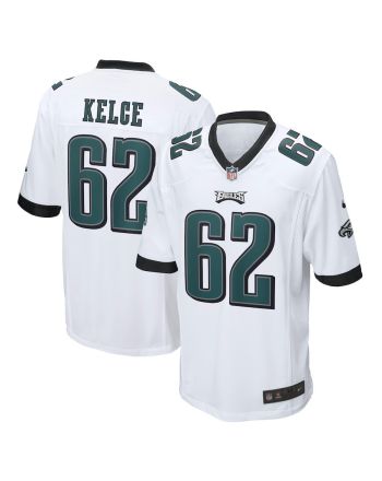 Jason Kelce 62 Philadelphia Eagles Game Men Jersey - White