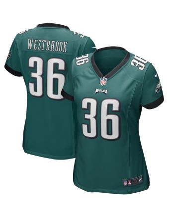 Brian Westbrook 36 Philadelphia Eagles Women Game Retired Jersey - Midnight Green