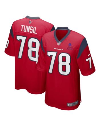 Laremy Tunsil 78 Houston Texans 2024 Pro Bowl Patch Alternate Game Men Jersey - Red