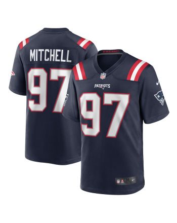 DaMarcus Mitchell New England Patriots Game Player Jersey - Navy