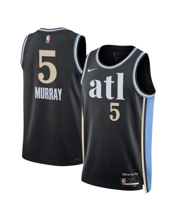 Dejounte Murray 5 Atlanta Hawks 2023/24 City Edition Swingman Jersey - Black