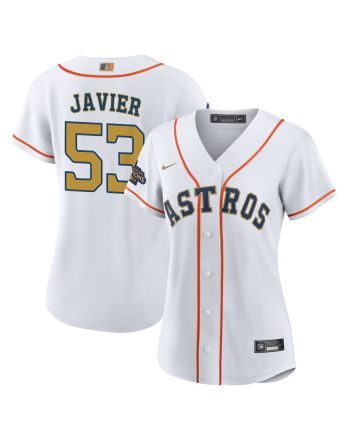 Cristian Javier 53 Houston Astros 2023 Women Jersey - White/Gold