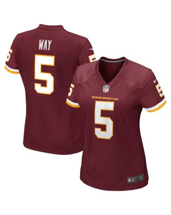 Tress Way 5 Washington Commanders Football Team Women Game Jersey - Burgundy