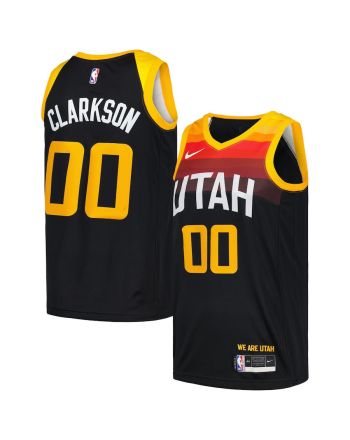 Jordan Clarkson 00 Utah Jazz Swingman Men Jersey - City Edition - Black