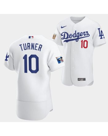 Los Angeles Dodgers Justin Turner White Jersey 10 Jackie Robinson 75th Anniversary 2022-23 Uniform