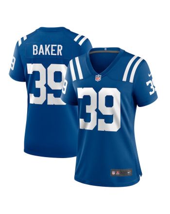 Darrell Baker Jr 39 Indianapolis Colts Women Team Game Jersey - Royal