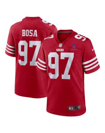 Nick Bosa 97 San Francisco 49ers 2024 Pro Bowl Patch Game Men Jersey - Scarlet