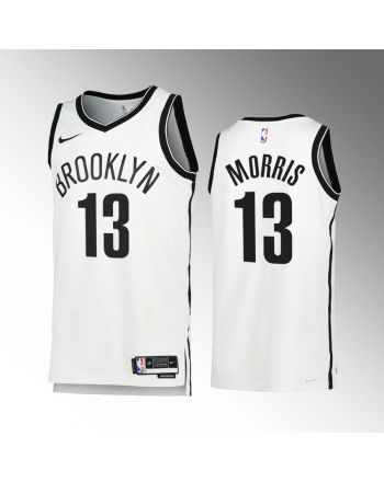 Markieff Morris 13 Brooklyn Nets White Jersey 2022-23 Association Edition