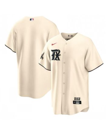 Texas Rangers 2023 City Connect Cool Base Game Jersey - Cream