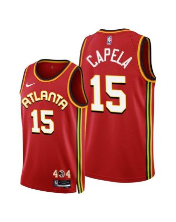 Clint Capela 15 Atlanta Hawks 2022-23 Icon Edition Red Jersey - Men Jersey