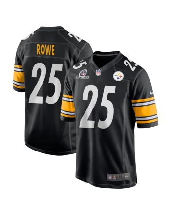 Eric Rowe 25 Pittsburgh Steelers 2023 Playoffs Patch Game Men Jersey - Black