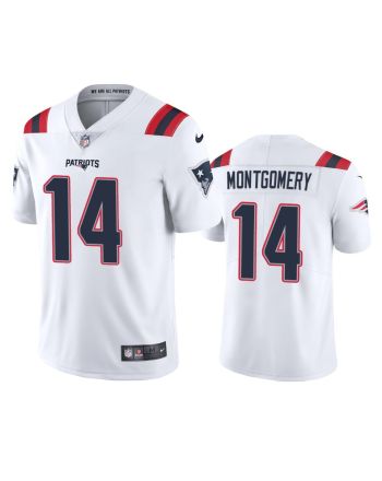 Men's Jersey New England Patriots Ty Montgomery 14 White Vapor Limited Jersey - Men's