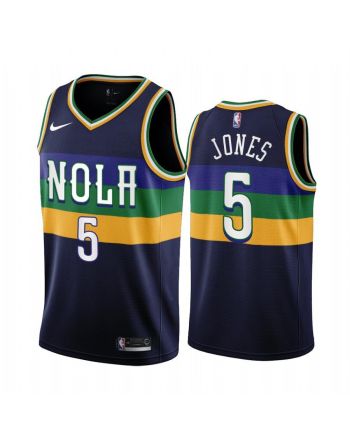 New Orleans Pelicans Herbert Jones 5 2022-23 City Edition Navy Jersey - Men Jersey