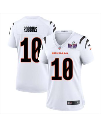 Brad Robbins 10 Cincinnati Bengals Super Bowl LVIII Women Away Limited Jersey - White