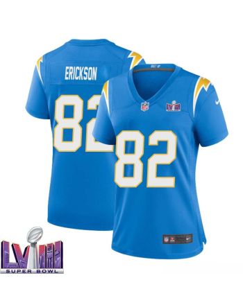 Alex Erickson 82 Los Angeles Chargers Super Bowl LVIII Women Home Game Jersey - Powder Blue