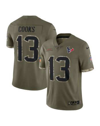 Brandin Cooks Houston Texans 2022 Salute To Service Limited Jersey - Olive