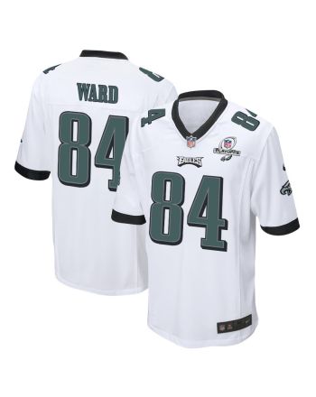 Greg Ward 84 Philadelphia Eagles 2023 Playoffs Patch Game Men Jersey - White