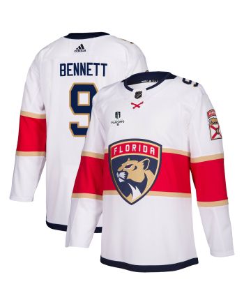 Florida Panthers Sam Bennett 9 Away 2023 Stanley Cup Playoffs Breakaway Men Jersey - White