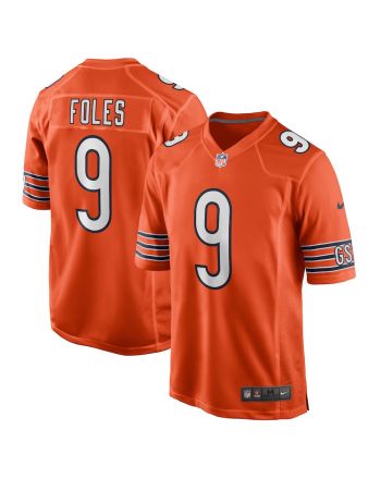 Nick Foles 9 Chicago Bears Men Team Game Jersey - Orange