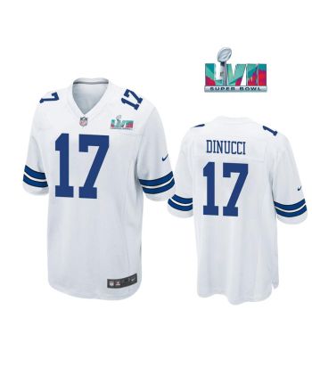 Ben Dinucci 17 Dallas Cowboys Super Bowl LVII Super Bowl LVII White Men Game Jersey