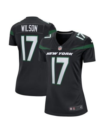 Garrett Wilson 17 New York Jets Women's Alternate Game Player Jersey - Stealth Black