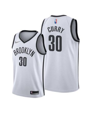 Seth Curry 30 Brooklyn Nets Association Edition White Jersey 2022 Trade - Men Jersey