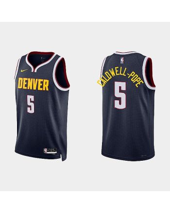 Denver Nuggets 5 Kentavious Caldwell-Pope 2022-23 Icon Edition Navy Men Jersey