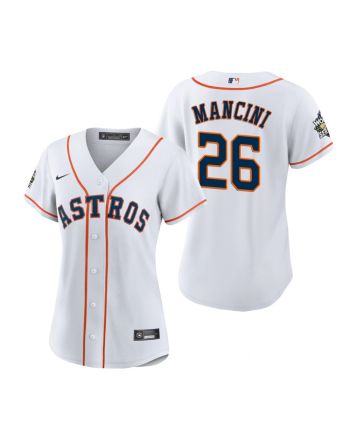 Women's Houston Astros Trey Mancini 26 White 2022-23 World Series Jersey