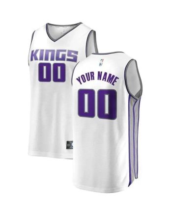 Sacramento Kings Fast Break Custom Jersey White - Association Edition