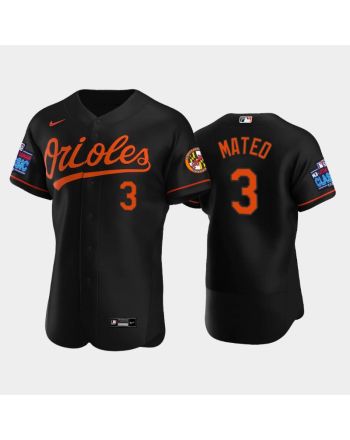 Jorge Mateo 3 Little League Classic 2022-23 Baltimore Orioles Black Alternate Jersey