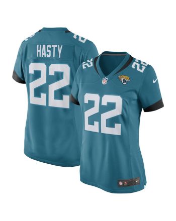 Jamycal Hasty 22 Jacksonville Jaguars Women's Game Jersey - Teal