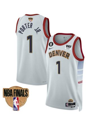 Michael Porter Jr. 1 Denver Nuggets Final Champions 2023 Swingman Jersey - White