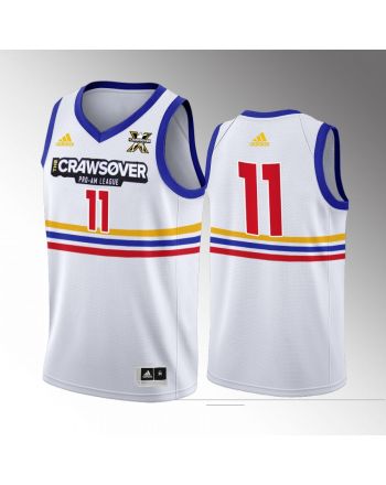 The CrawsOver Pro-Am Trae Young 11 Atlanta Hawks White Jersey Seattle 2022