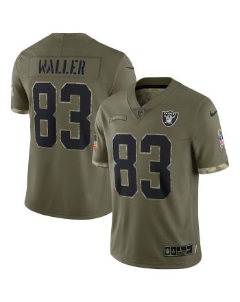 Darren Waller Las Vegas Raiders 2022 Salute To Service Limited Jersey - Olive