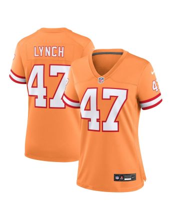 John Lynch 47 Tampa Bay Buccaneers Women Throwback Game Jersey - Orange