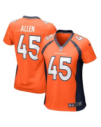 Christopher Allen 45 Denver Broncos Women's Game Jersey - Orange