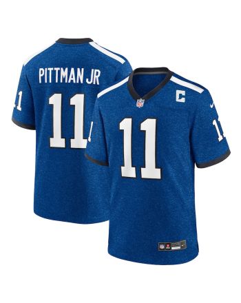 Michael Pittman Jr. 11 Indianapolis Colts Indiana Nights Alternate Game Men Jersey - Royal