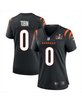 Duke Tobin 0 Cincinnati Bengals Super Bowl LVIII Women Home Limited Jersey - Black