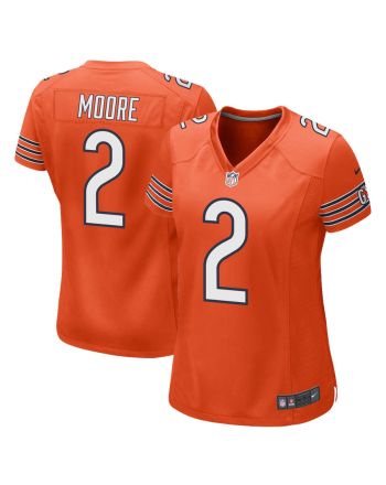 D.J. Moore 2 Chicago Bears Alternate Game Women Jersey - Orange